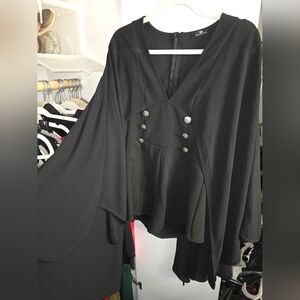 Black Rohmper with Cape